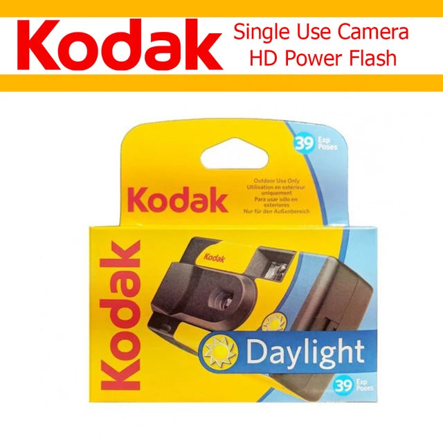 Kodak HD Power Flash Single Use Film Camera 27/39 Exposure Photos ( Daylight / HD Power Flash / Waterproof / FunSaver )
