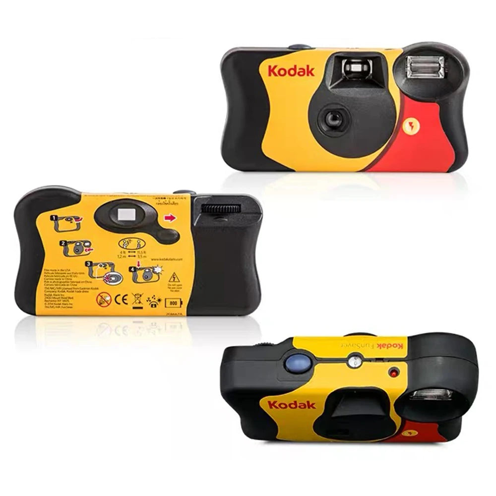 Kodak HD Power Flash Single Use Film Camera 27/39 Exposure Photos ( Daylight / HD Power Flash / Waterproof / FunSaver )